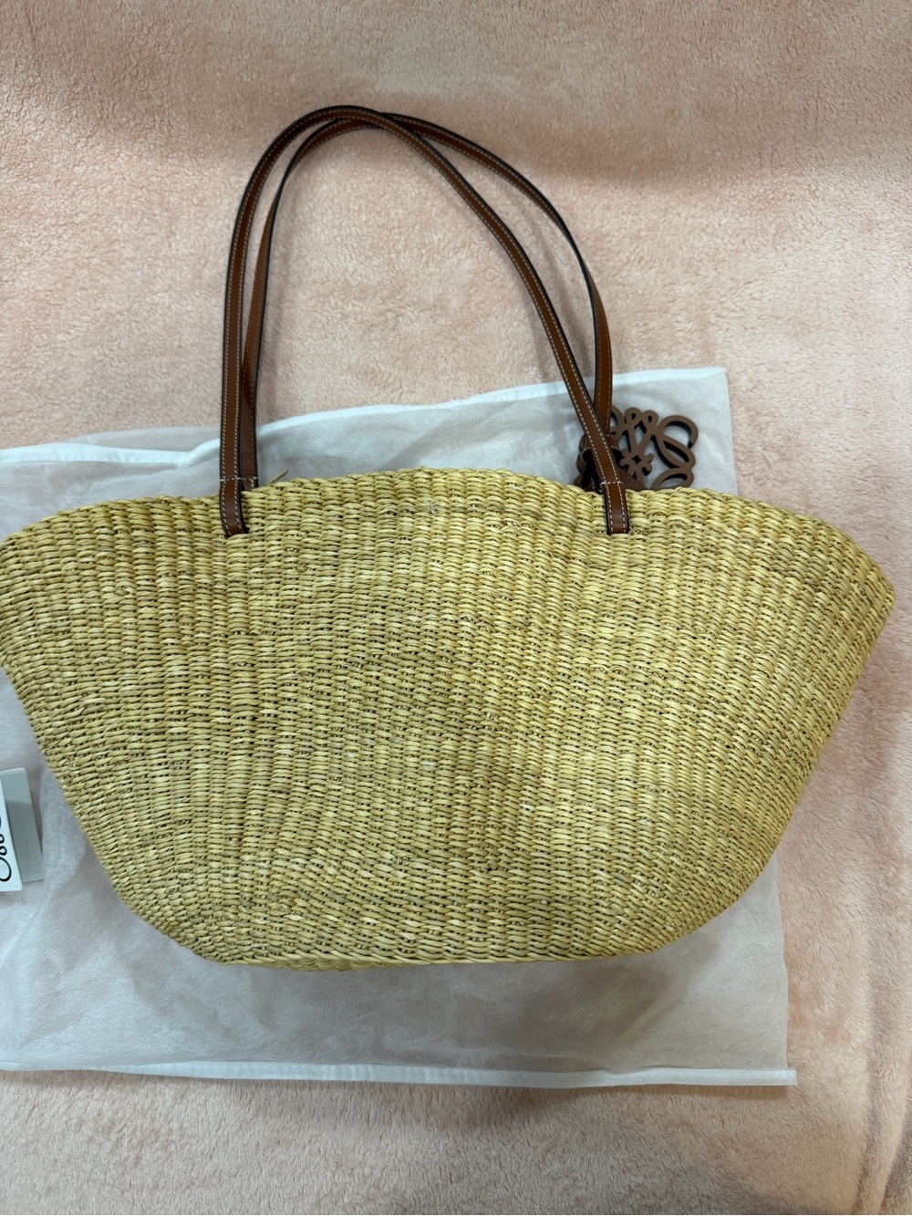 Loewe Shell Paula’s Ibiza Collection Woven Basket Bag Tote - Picture 2 of 12